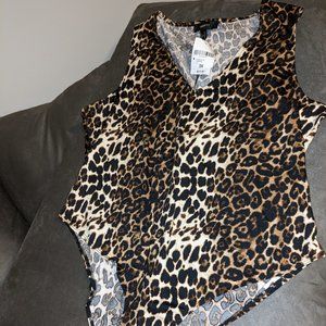 Leopard print bodysuit